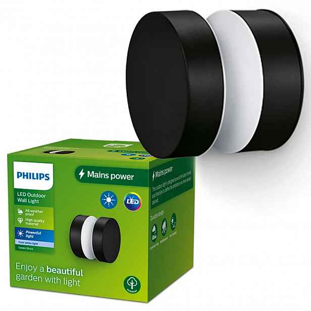 Led Zahradní Nástěnné Svítidlo Laven 6W 4000K IP44 Philips