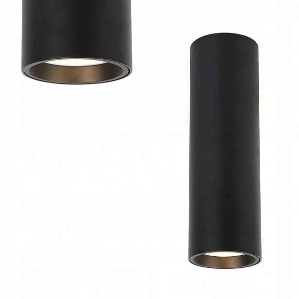 Spot bodové svítidlo tuba na omítku Genesis Black 1xGU10 20cm ML0384 Milagro
