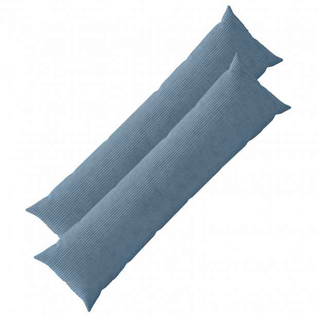 vidaXL Povlak na polštář 2 pcs HEERLEN Modrá 40 x 145 cm manšestr