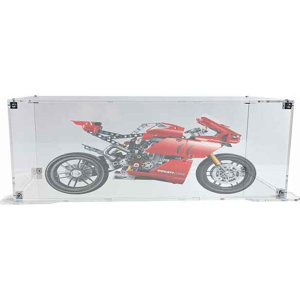 Vitrína s podstavcem Drewlandia pro sadu Lego 42107 Technic Ducati Panigale