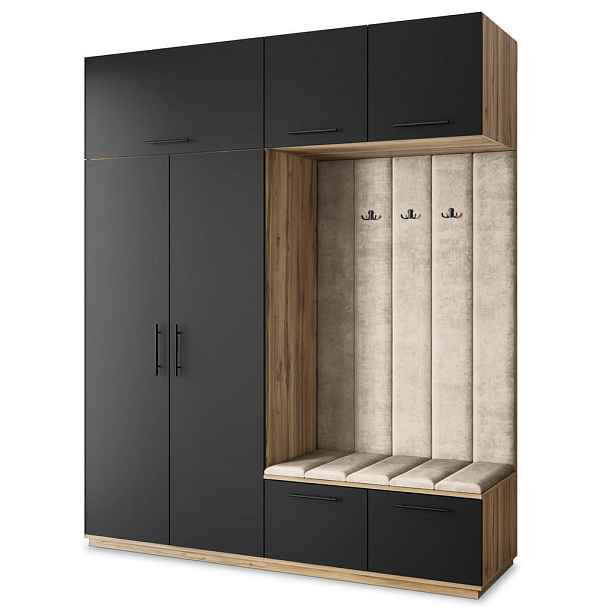 MASSENO MODERNÍ PŘEDSÍŇOVÁ SKŘÍŇ REMA, 200/240/60 cm, dub Wotan