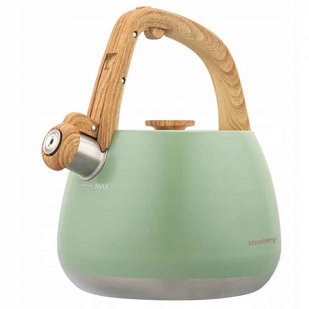 Konvice na indukci plyn s píšťalkou tradiční elegantní zelená 2,5 l