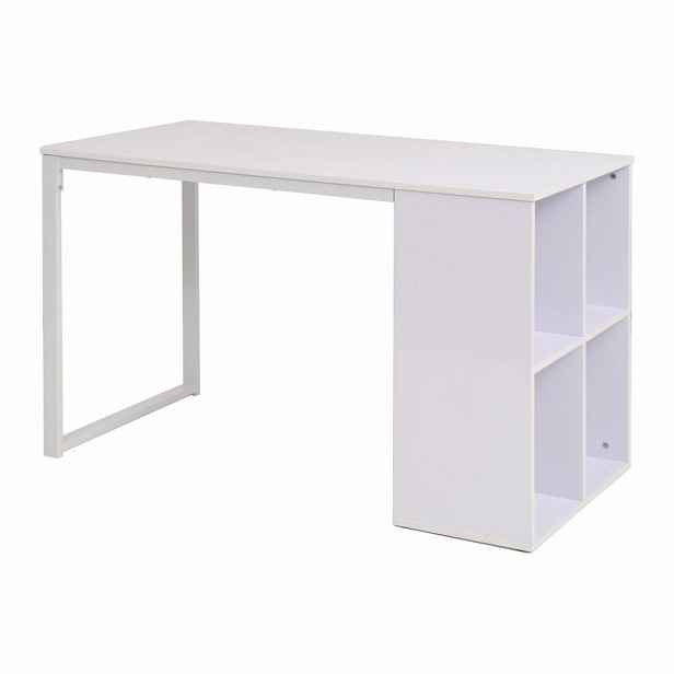 Psací stůl s regálem 120x60 cm Bílá