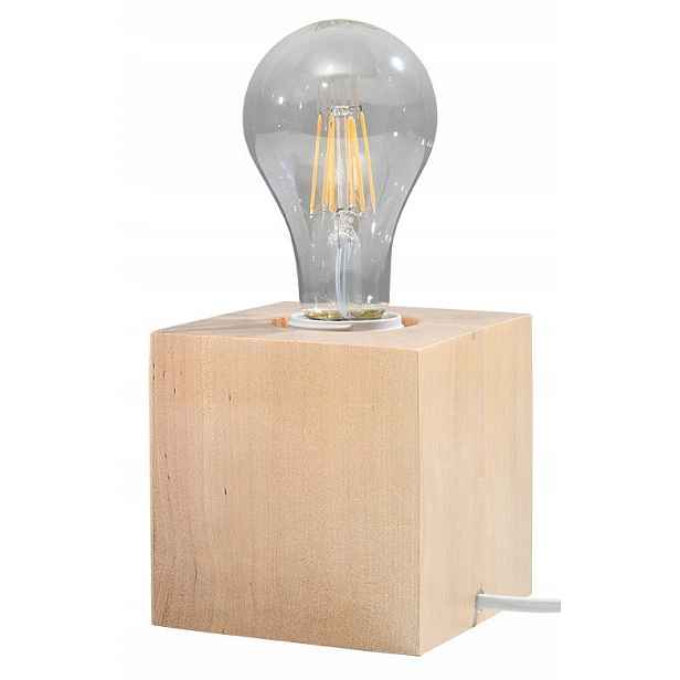 Stolní lampa Abel přírodní dřevo Sollux