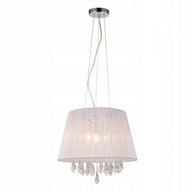 Závěsná lampa Isla Bílé stínítko Elegantní styl Italux
