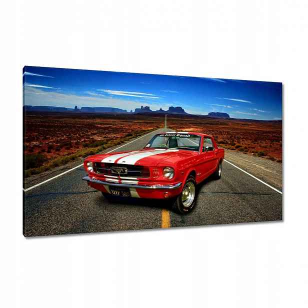 Obrazy 120x70 Červený Ford Mustang Usa