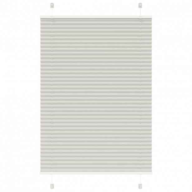 vidaXL Plisovaná roleta světle šedá 100x100cm Šířka látky 99,4cm