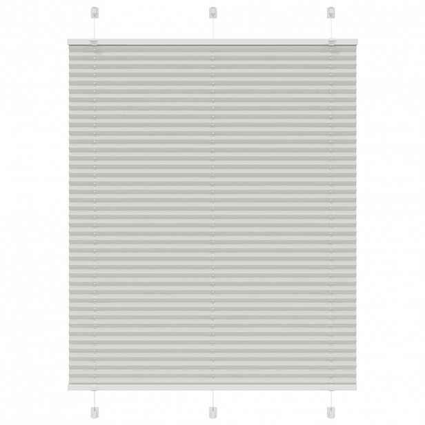 vidaXL Plisovaná roleta světle šedá 105x100 cm Šířka látky 104,4 cm