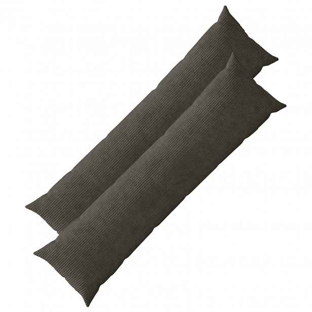 vidaXL Povlak na polštář 2 pcs HEERLEN Antracitová 40 x 145 cm