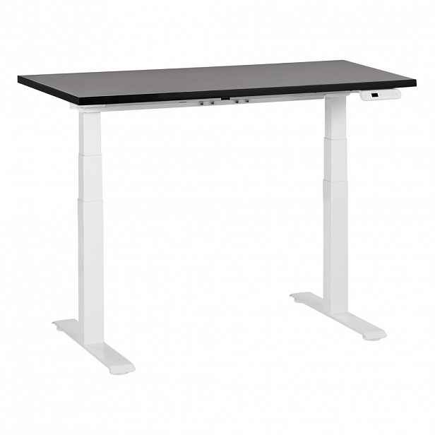 Beliani PSACÍ STŮL černobílý 120/72 cm elektrický výškově nastavitelný Destin III