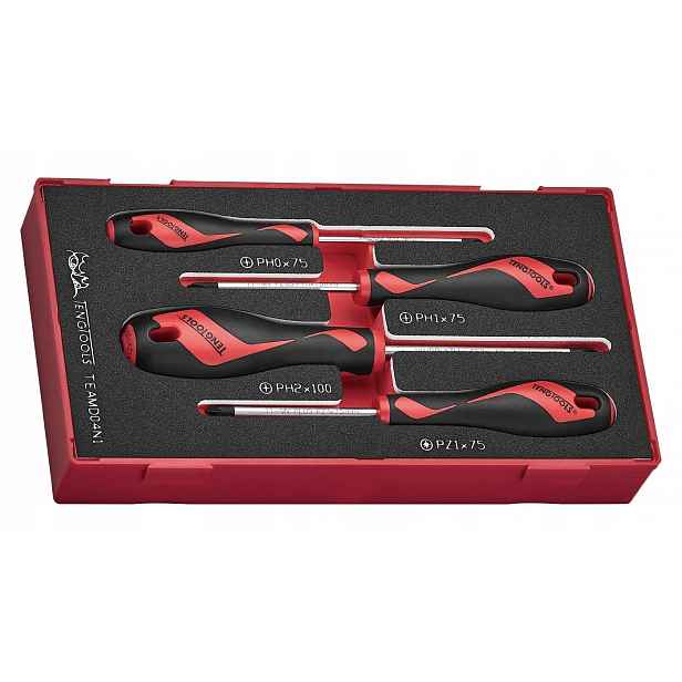 Sada Plochých Šroubováků 4KS TEAMD04N Teng Tools