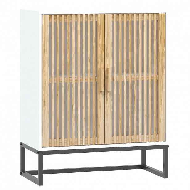 vidaXL Příborník bílý 60 x 30 x 75 cm kompozitní dřevo