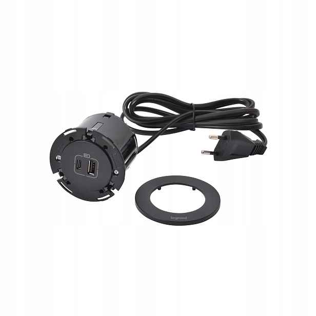 Nábytková zásuvka Usb A+c 2M Černá Legrand 654731