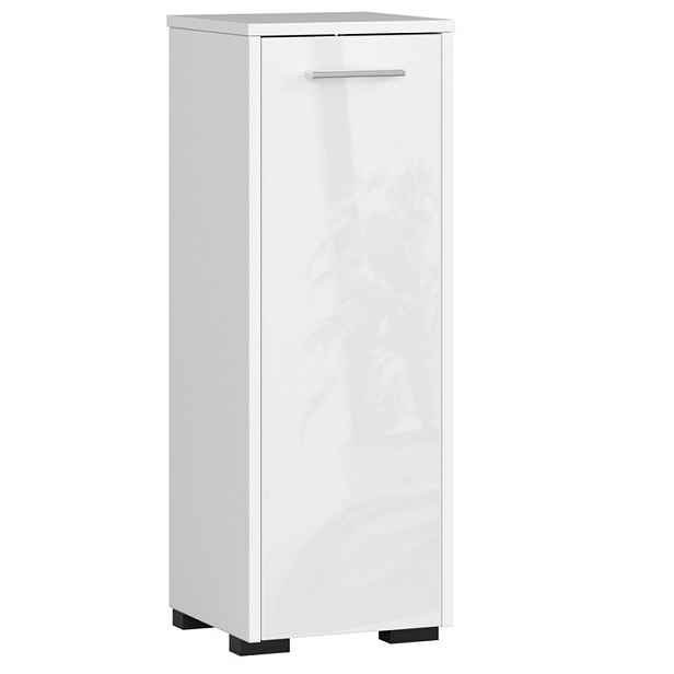 Ak furniture Koupelnová skříňka Fin 30 cm bílá lesk
