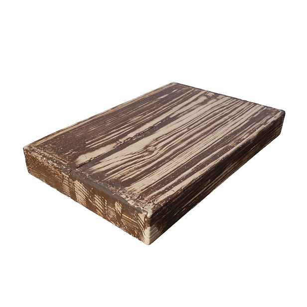 Dlažba betonová Presbeton BARK 11 reliéfní prkno béžová/hnědá 250×395×50 mm