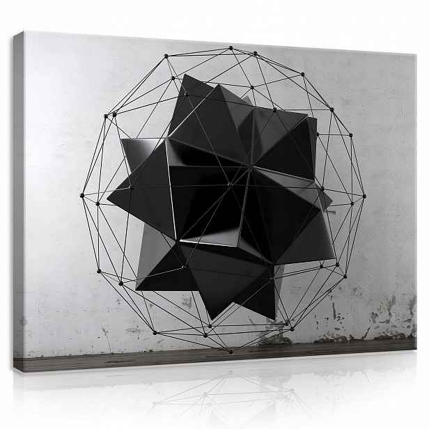Geometrický Obraz Loft Velký Na Plátně Stěna Obývací Pokoj Ložnice 100x70
