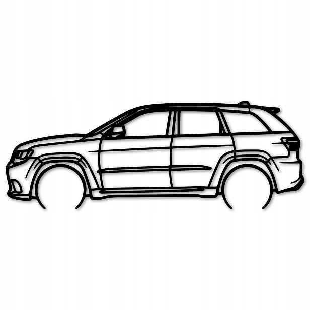 Obraz S Autem 80 cm Jeep Grand Cherokee Obraz Ažurový Na Zeď Obrazy