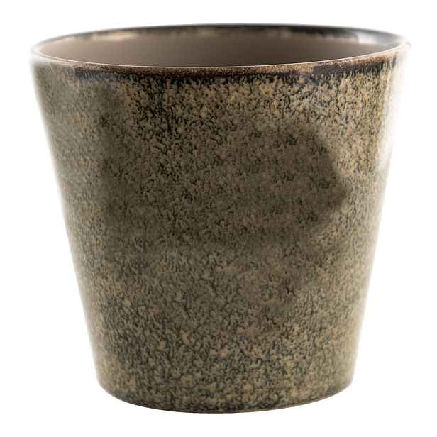Zelený dekorační obal na květináč Mion L - Ø 17*16 cm Clayre & Eef