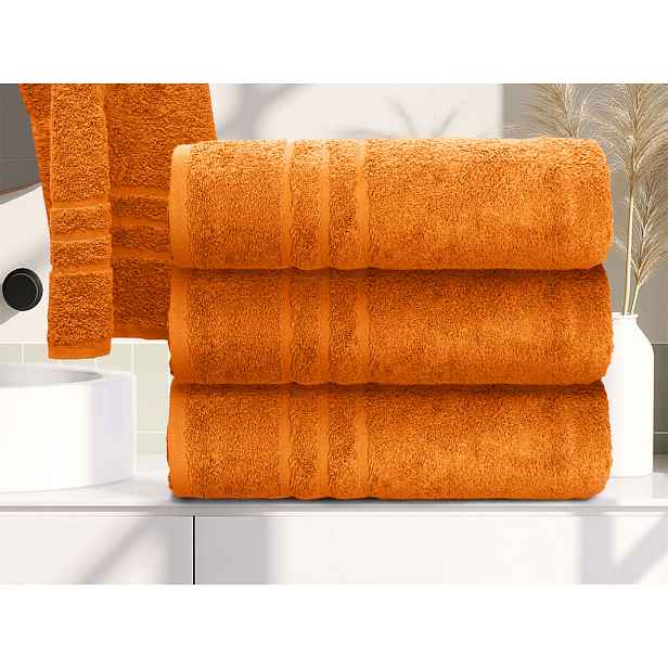 Osuška Comfort Maxi 100x180 cm oranžová, 100% bavlna