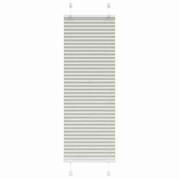 vidaXL Plisovaná roleta světle šedá 40x150 cm Šířka látky 39,4 cm