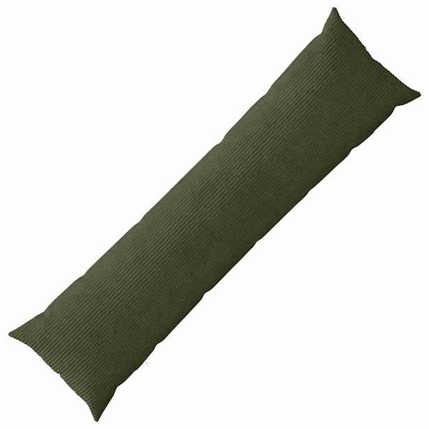 vidaXL Povlak na polštář HEERLEN Zelená 40 x 145 cm manšestr
