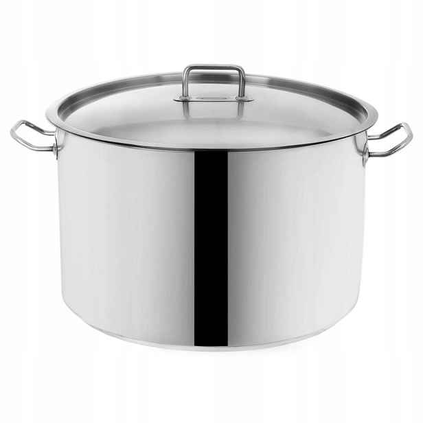 Hrnec z nerezové oceli s víkem 30 L 40 cm, indukční, Orion