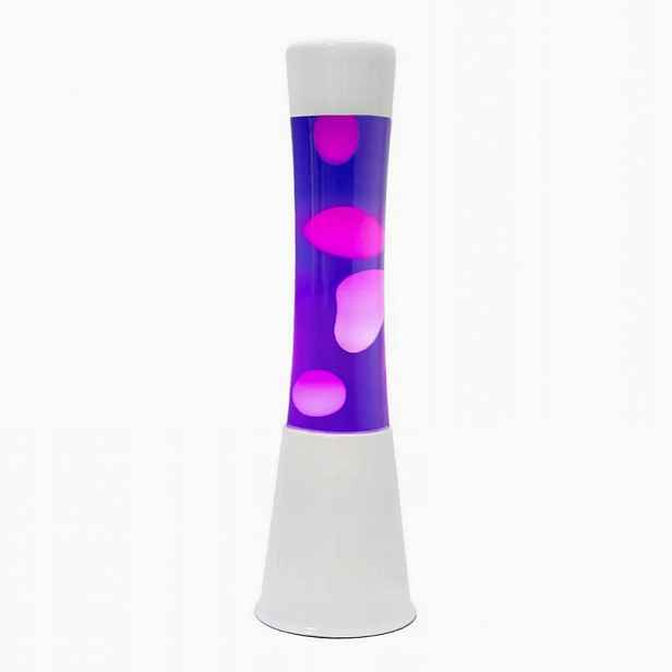 Lávová lampa magma Lava Lawa lampička LT811 Bílá Modrá magmatická Fisura