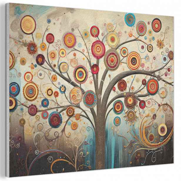 MuchoWow AKUSTICKÝ obraz Strom - Strom života - Barva 80x60 cm
