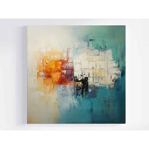 Obraz Na Plátně Canvas Barevná Abstrakce Geometrie Minimalismus 50x50