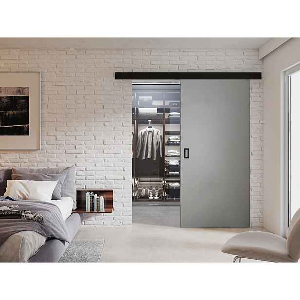 Posuvné interiérové dveře SANITA 1 - 90 cm, grafitové
