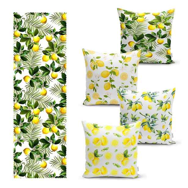 Set povlaků na polštář a běhounu 5 ks – Mila Home
