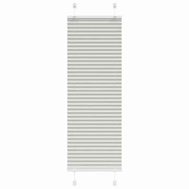 vidaXL Plisovaná roleta světle šedá 45x150 cm Šířka látky 44,4 cm