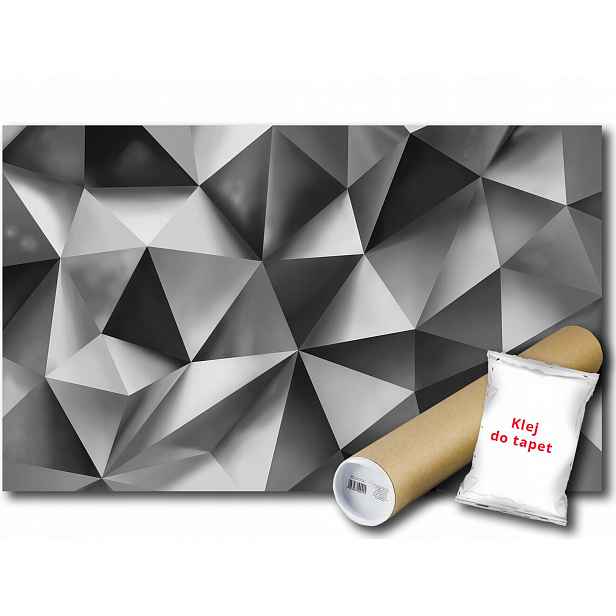 Vinylová fototapeta 3D abstrakce geometrie iluze trojúhelník 208x146