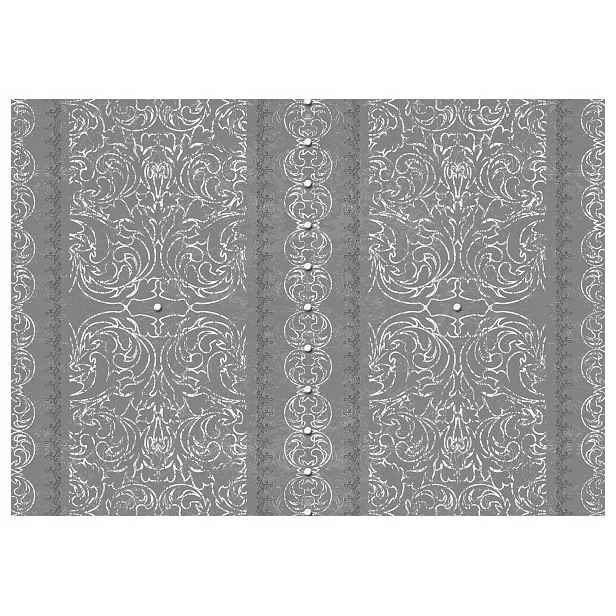 Fototapeta flizelina Šedé rostlinné ornamenty elegantní styl 368x254 lepidlo
