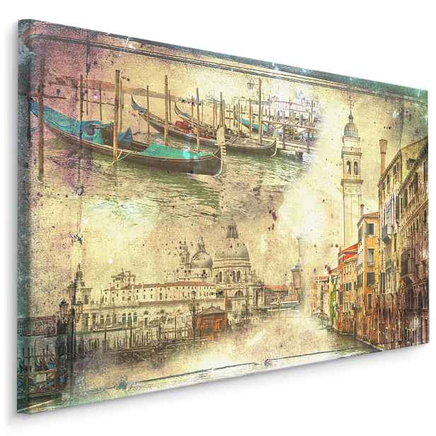 Plátno Benátky Ve Vintage Stylu Varianta: 100x70