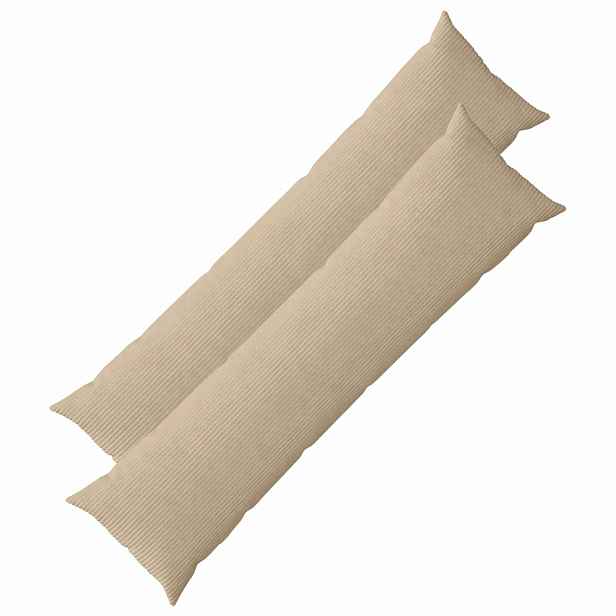 vidaXL Povlak na polštář 2 pcs HEERLEN Taupe 40 x 145 cm manšestr