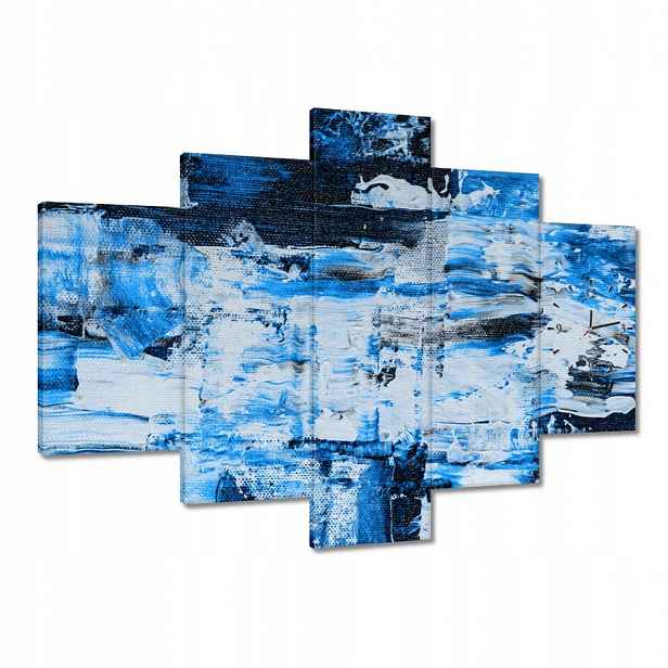 Hodiny 150x105 Abstrakce Classic Blue