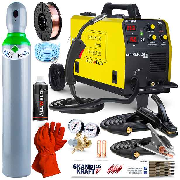 Poloautomatický Svařovací Stroj Magnum Mig 170W Mag Mma Alu Igbt Flux Igbt 230V 160A
