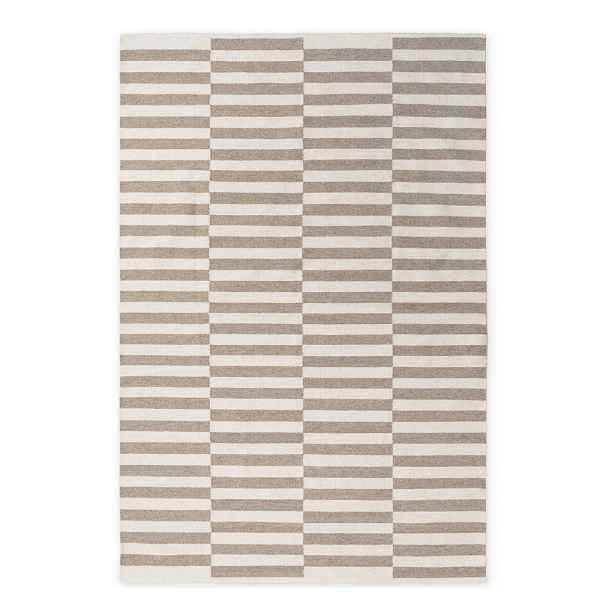 Bílý/šedý oboustranný/ručně tkaný vlněný koberec 200x300 cm Vika – Hanse Home