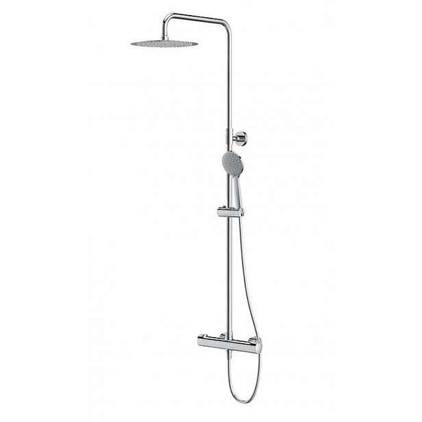 Cersanit City - Sprchový set s termostatem, průměr 25 cm, 3 proudy, chrom S951-340