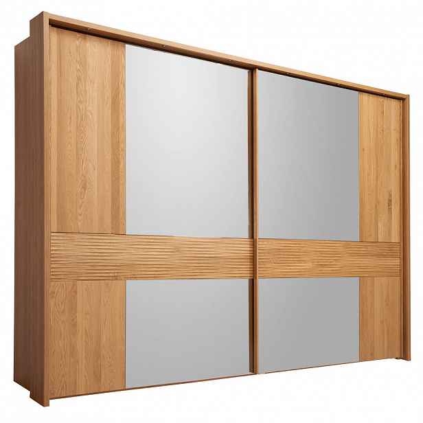 Dieter Knoll ŠATNÍ SKŘÍŇ SE ZRCADLEM, dub, barvy dubu, 250/236/67 cm