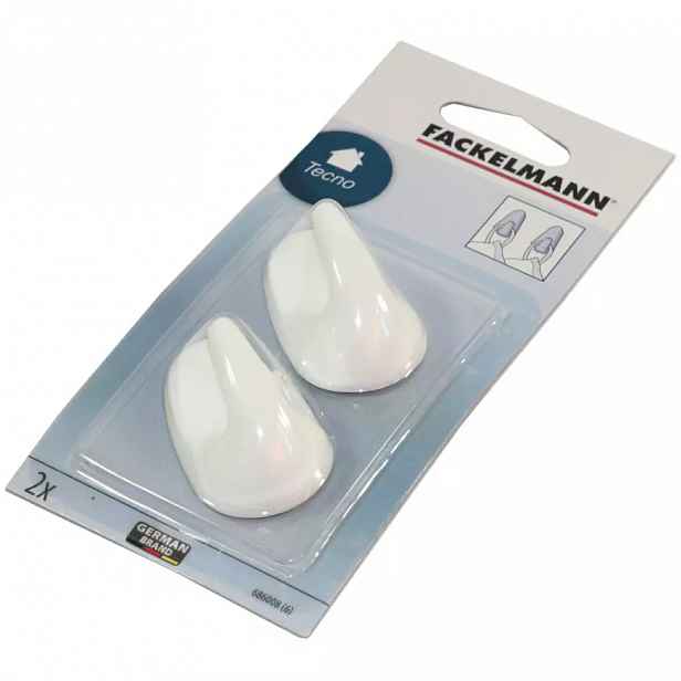 Háčky ovál bílé 5cm 686008