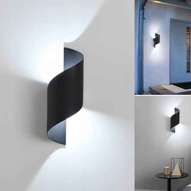 Led Nástěnné Svítidlo Moderní Nástěnná Lampa Spiner Led Černá 10W