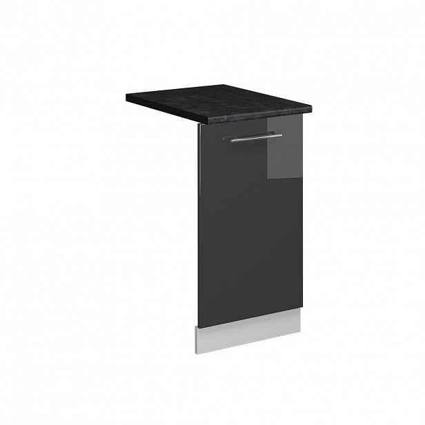 Vicco ČELNÍ PANEL MYČKY Fame-Line Antracitový vysoký lesk 45 cm , PD Antracit