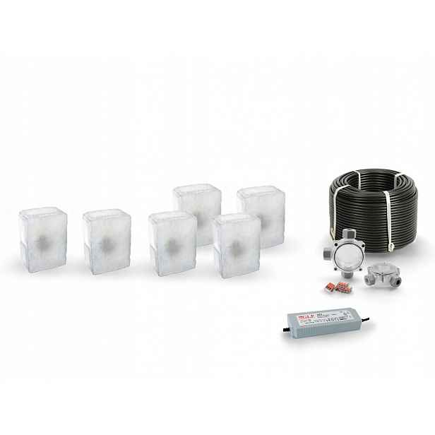 6x Led nájezdové svítidlo 12V IP68 Bc 14x10 cm