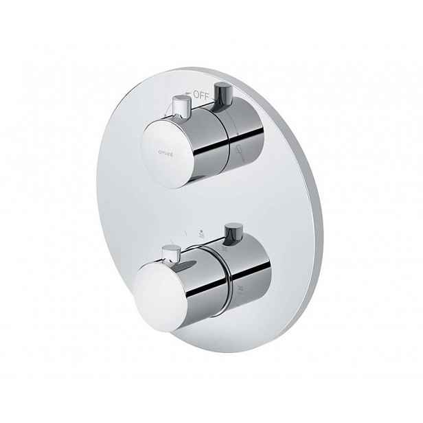 Cersanit Zen - Termostatická baterie pod omítku, pro 2 spotřebiče, s tělesem, chrom S951-564