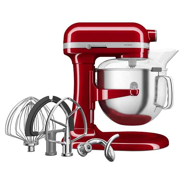 KitchenAid Kuchyňský robot Artisan 5KSM70SHX, se zvedací mísou 6,6 l, královská červená 5KSM70SHXEER