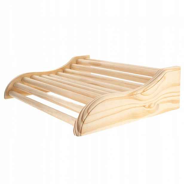 Opěrka hlavy do sauny Bilovit borovice ergonomická 38,5x28x10 cm