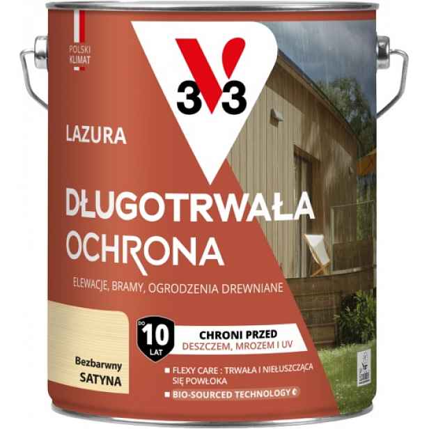 V33 Dlouhotrvající Lazura 10 Let 2,5 L Dub Tmavý