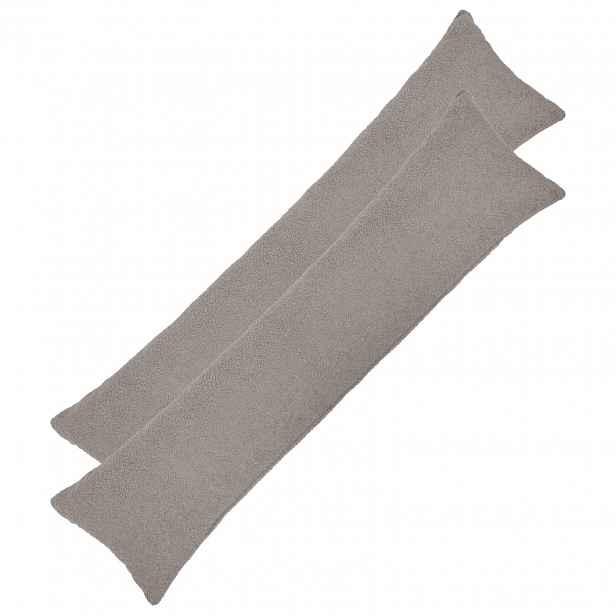 vidaXL Povlak na polštář 2 pcs HEERLEN Světle šedá 40 x 145 cm Bouclé
